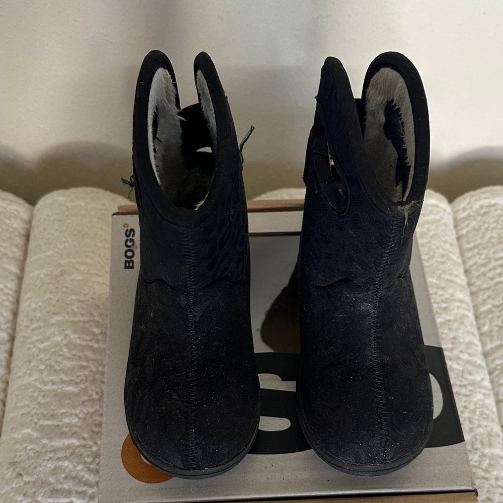 Bogs Black Kids Waterproof Pull-On Boots